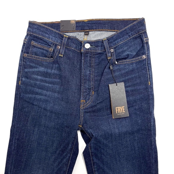 Frye Women’s Size 27 Blake Blue Mid Rise Addie Skinny 5 Pocket Denim Jeans NWT - Picture 4 of 12